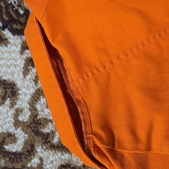 Vintage Orange Boiler Suit Hunting Jumpsuit Retro Utility Workwear Canvas Denim - Picture 13 of 16